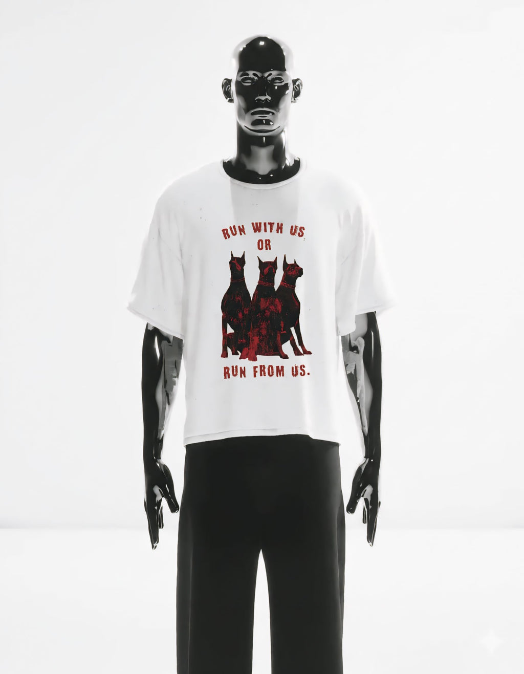 THREE-HEADED SENTENCE T-SHIRT
